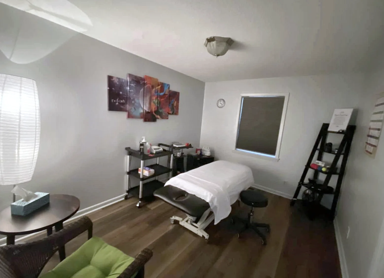 A private treatment room at Healing Hands